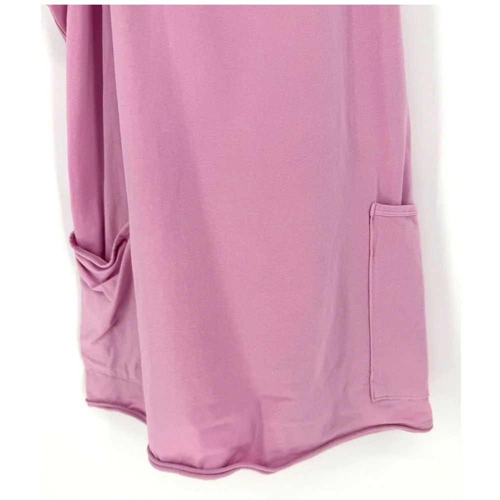 Free People Movement Hot Shot Mini Dress L Pink Activewear Sleeveless Pockets